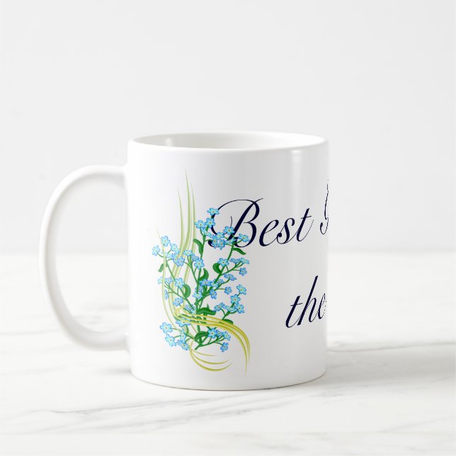 Taza De Café Mejor Abuela con Mug Olvidadme-Nots (Izquierda)