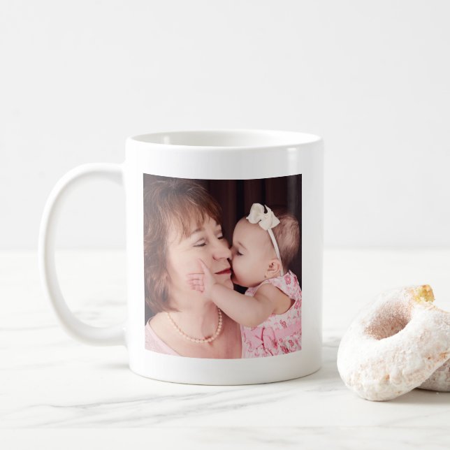Taza De Café Mejor Abuela Cuidada Mamaw Nana. Foto (Con donut)