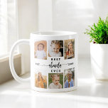 Taza De Café Mejor Abuela de la historia - Collage de fotos de<br><div class="desc">Celebra el "Mejor Abuela de la Historia" con este café de Collage de fotos de nietos personalizado Coffee Mug. Este regalo reflexivo presenta un bello collage de preciadas fotos que capturan momentos especiales, complementado por un mensaje sincero. Está equipado con cerámica de alta calidad, microondas y lavavajillas para su comodidad...</div>