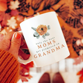 Taza De Café Mejor Abuela Floral de Cute Boho Terracotta promoc