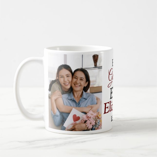Taza De Café Mejor Abuela, guión moderno 2 Foto (Izquierda)