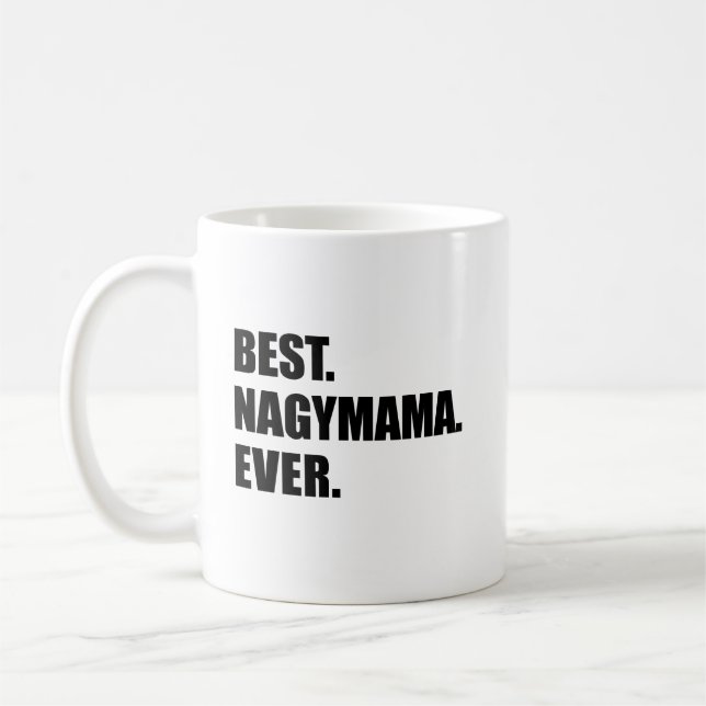 Taza De Café Mejor Abuela Húngara de Nagymama (Izquierda)