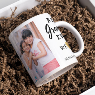 Taza De Café Mejor Abuela Nietos de la Historia 2 Collage de fo