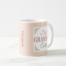 Taza De Café Mejor Abuela Personalizada