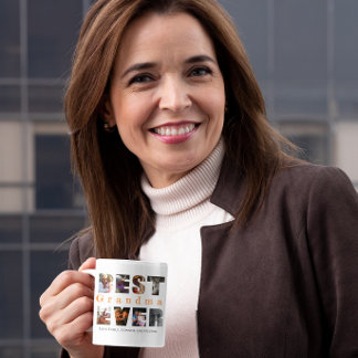 Taza De Café Mejor abuela que nunca personalizado foto de texto