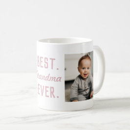 Taza De Café Mejor Abuela Rosa personalizado Cada Vez 2 Fotogra