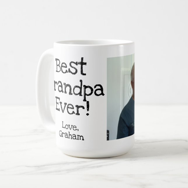 Taza De Café mejor abuelo con foto (Anverso izquierdo)
