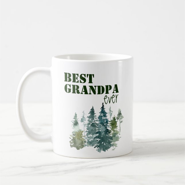 Taza De Café Mejor Abuelo de la Naturaleza (Izquierda)