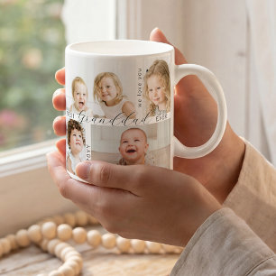 Taza De Café Mejor Abuelo del Mundo 4 Fotos Nietos