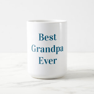 Taza De Café Mejor Abuelo del Mundo en Letra Azul