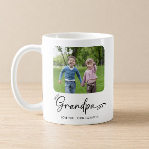 Taza De Café Mejor Abuelo del Mundo Moderno Script 1 o 2 Fotos