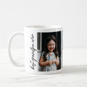 Taza De Café Mejor abuelo del mundo, nunca 3-Fotos Collage
