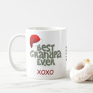 Taza De Café Mejor Abuelo Feliz Navidad Santa Hat Mug