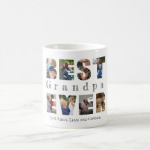 Mejor abuelo, foto de texto de personalizado,