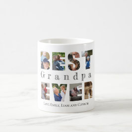 Taza De Café Mejor abuelo, foto de texto de personalizado,