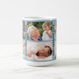 Taza De Café Mejor abuelo jamás 6 Personalizado fotográfico azu