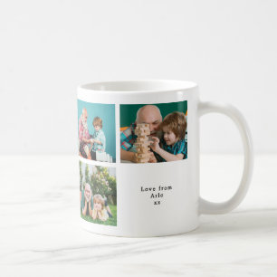 Taza De Café Mejor abuelo jamás Collage de fotos personalizado
