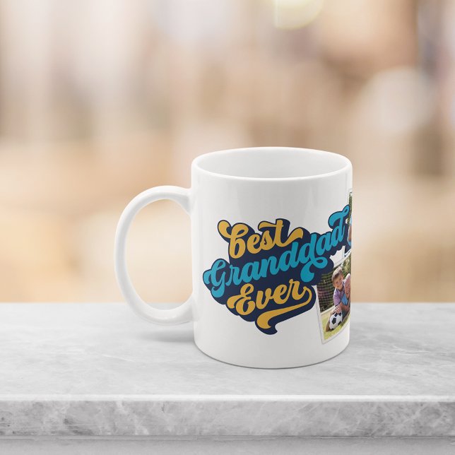 Taza De Café Mejor abuelo jamás | Foto del abuelo (Subido por el creador)