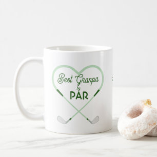 Taza De Café Mejor abuelo por amor de par tema de golf