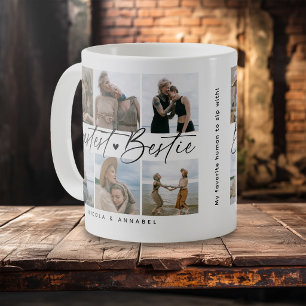 Taza De Café 'Mejor Amiga' Amigas Recuerdo Colage de Fotos