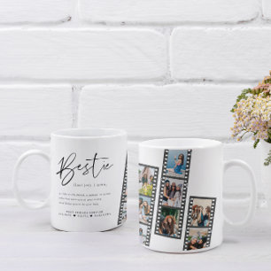 Taza De Café Mejor amiga   Collage de tira de película moderna 