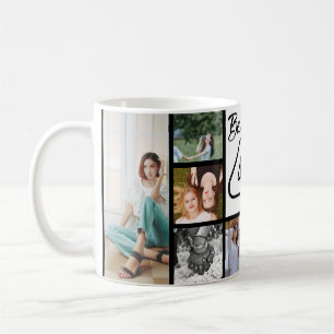 Taza De Café Mejor Amigo 4-Personalizado Collage de fotos Mug