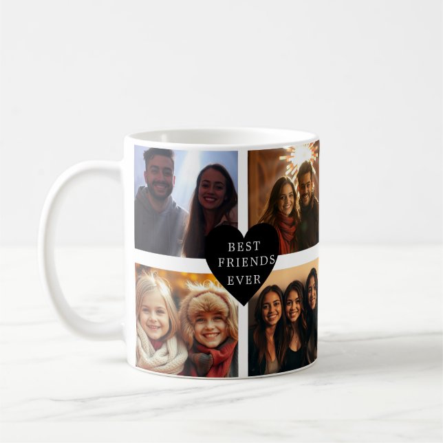 Taza De Café Mejor Amigo en la Foto del Personalizado Mundial (Izquierda)