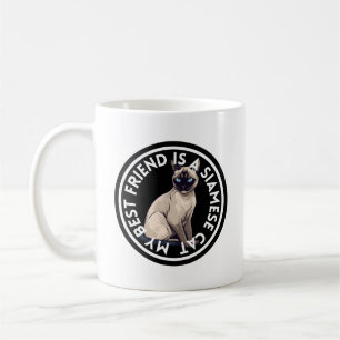 Taza De Café Mejor amigo gato siamés
