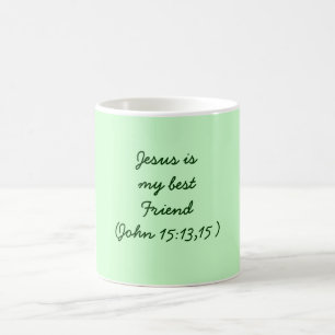 Taza De Café Mejor amigo ismy de Jesús (15:13,15 de Juan)
