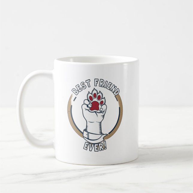 Taza De Café Mejor Amigo Mug (Izquierda)
