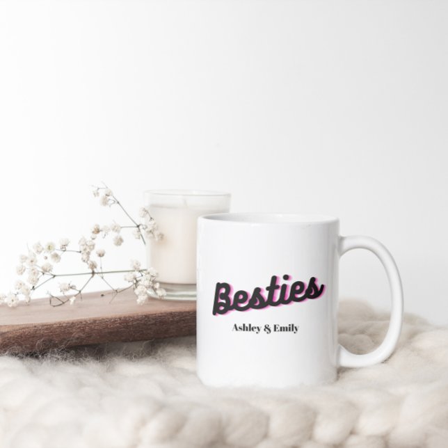 Taza De Café Mejor Amigo Personalizado Bestie (Subido por el creador)