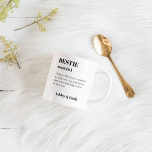 Taza De Café Mejor Amigo personalizado Bestie Gift