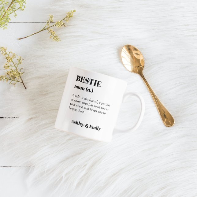 Taza De Café Mejor Amigo personalizado Bestie Gift (Subido por el creador)