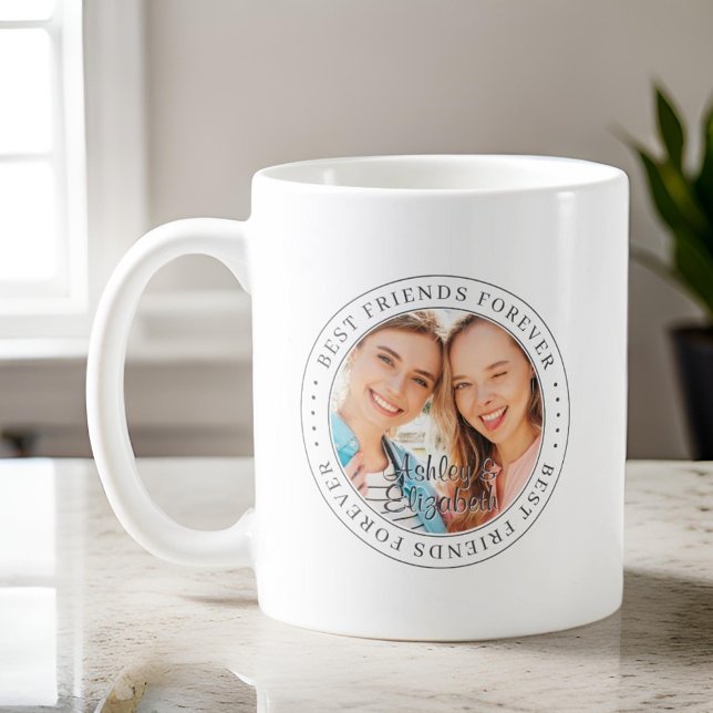Taza De Café Mejor Amigos para siempre BFF Fotografía simple mo (Subido por el creador)