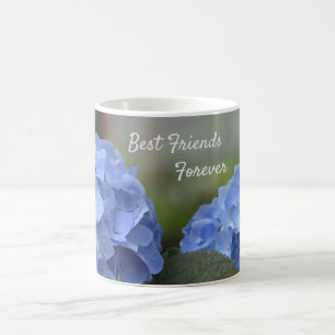 Taza De Café Mejor Amigos para siempre Hydrangeas