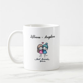 Taza De Café Mejor Amigos Personalizados Forever Mug - Personal
