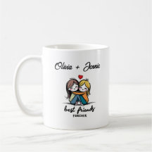 Mejor Amigos Personalizados Para Siempre Mug - Reg