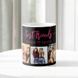 Taza De Café Mejor Amigos Rosa 3 Collage de fotos Keepsake<br><div class="desc">Celebra tu amistad con el Hot Pink Best Friends 3 Collage de fotos Keepsake Coffee Mug. Esta vibrante taza cuenta con un impresionante collage de tres preciadas fotos, que capturan momentos inolvidables con sus mejores amigos. El diseño rosa intenso aporta un toque divertido y elegante, lo que lo convierte en...</div>