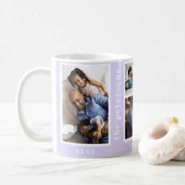 Taza De Café Mejor Año de la simple mauve de collage de fotos f