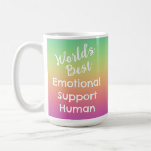 Taza De Café Mejor apoyo emocional al arcoiris humano