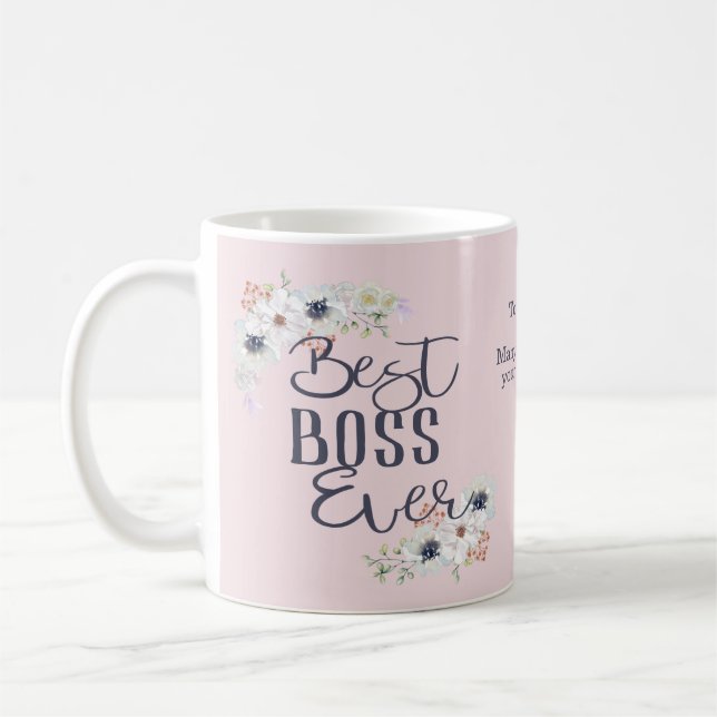 Taza De Café Mejor Apreciación Floral de Boss (Izquierda)