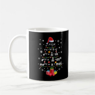 Taza De Café Mejor Árbol de Navidad de Maestros de Ciencias de 