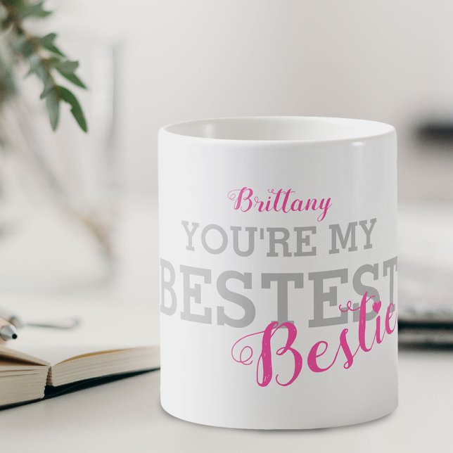 Taza De Café Mejor Bestie| Cute Bestie BFF (Subido por el creador)