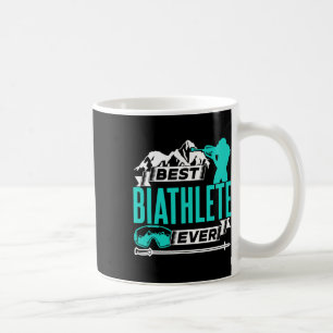 Taza De Café Mejor Biatleta de Biatlón Deportivo 1