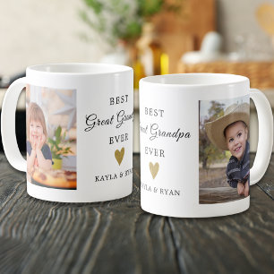 Taza De Café Mejor bisabuelo jamás Recuerdo de 2 fotos de los n