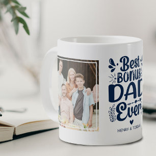 Taza De Café Mejor Bono de Papá Nunca 2 Foto Keepsake