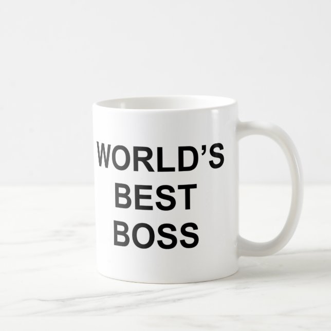 Taza De Café Mejor Boss del mundo (Derecha)
