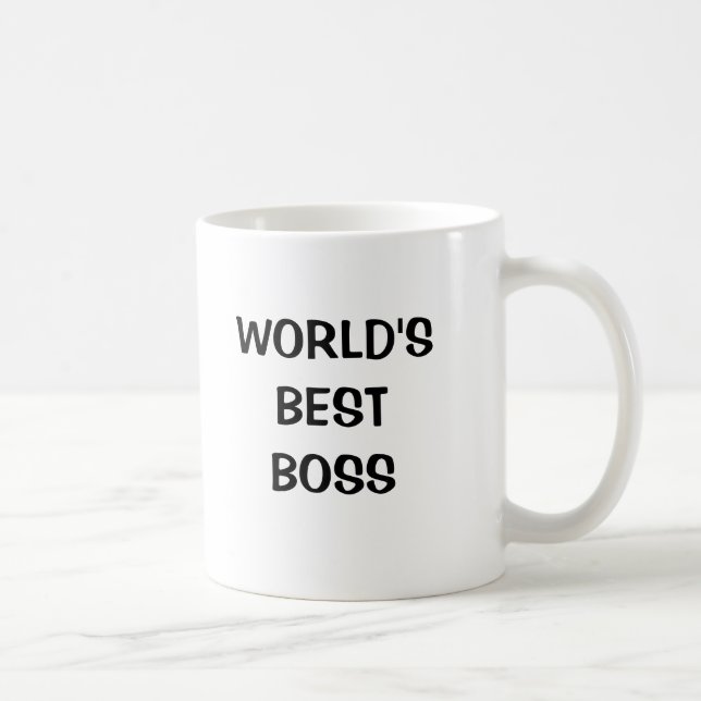 Taza De Café Mejor Boss del mundo (Derecha)