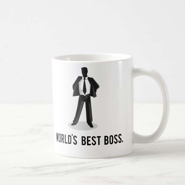 Taza De Café Mejor Boss del mundo (Derecha)