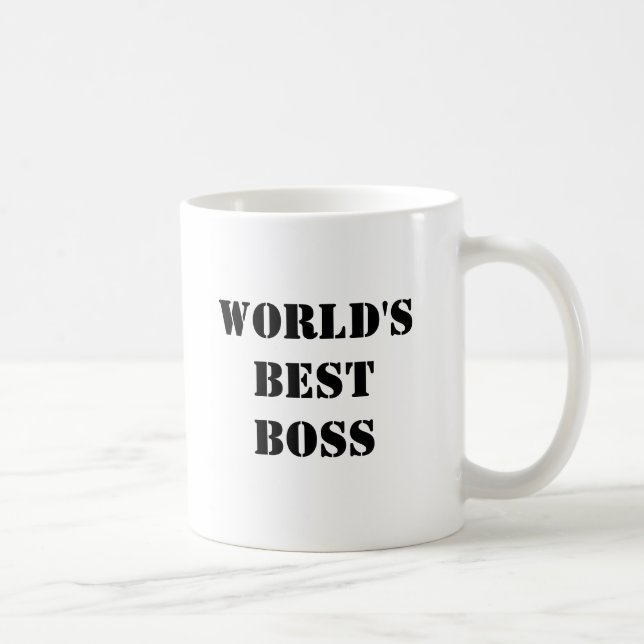 Taza De Café Mejor Boss del mundo (Derecha)